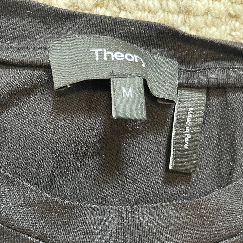 Theory Women’s Short Sleeve Tiny Tees in Black (M) and Olive (S) - Picture 3 of 6